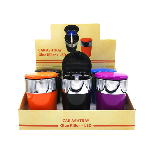 LED Ash Tray Assorted Colors w/Lid