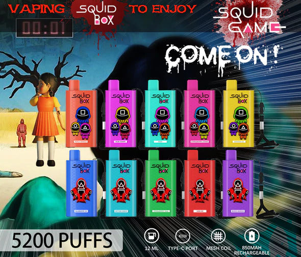 Squid Box (5200 Puffs) 10Pk